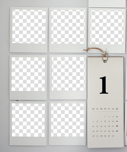 Polaroids Templates collagues, calendar hanged on window illustration transparent background PNG clipart
