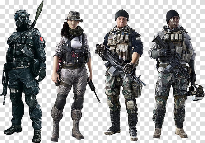 Soldier, Battlefield 4, Battlefield 3, Battlefield 1, Battlefield Bad Company 2, Video Games, Squad, Military transparent background PNG clipart