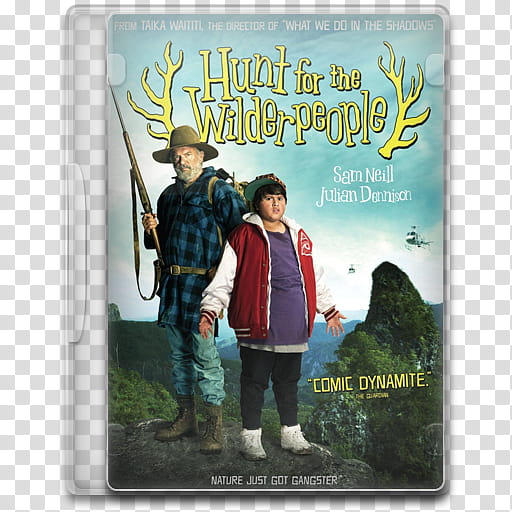 Movie Icon Mega , Hunt for the Wilderpeople, Hunt for the Wilder People DVD case illustration transparent background PNG clipart