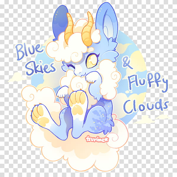 kerfluffles blue skies fluffy clouds CLOSED transparent background PNG clipart