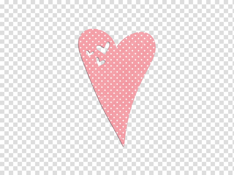 AirMail, pink and white polka-dot heart illustration transparent background PNG clipart