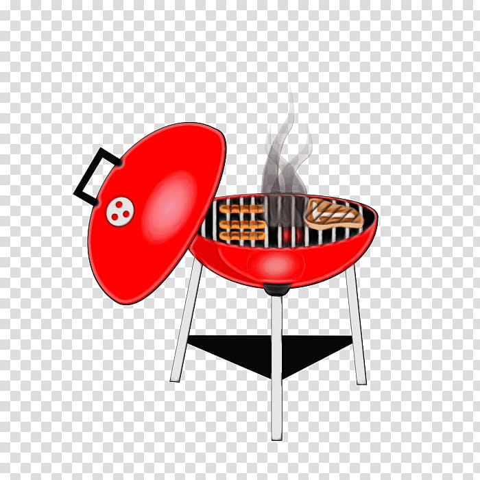 barbecue table furniture barbecue grill outdoor grill, Watercolor, Paint, Wet Ink transparent background PNG clipart