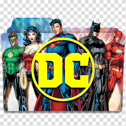 New DC Logo Folder Icon , DC, DC Justice League folder icon transparent background PNG clipart