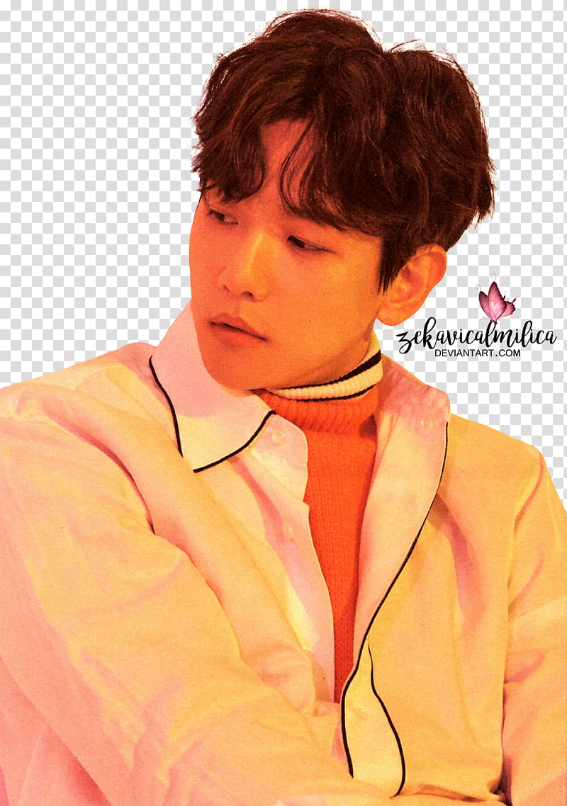 EXO Baekhyun  Season Greetings, man looking sideways transparent background PNG clipart