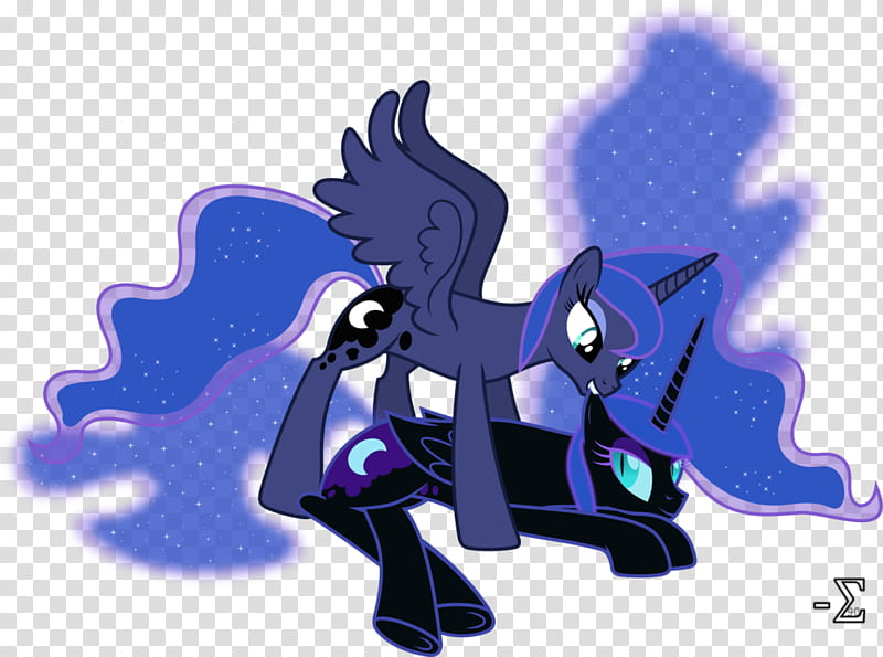 Nightmare Moon And Princess Luna Playing My Little Pony Character Transparent Background Png Clipart Hiclipart