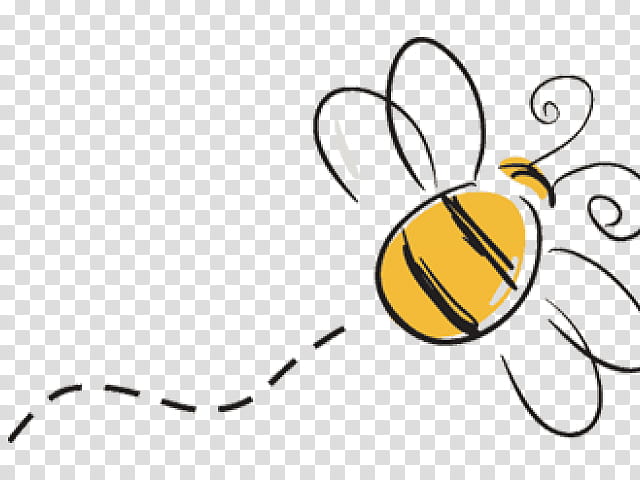 Bumblebee, Yellow, Honeybee, Text, Membranewinged Insect, Line, Pollinator, Line Art transparent background PNG clipart