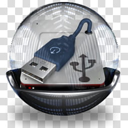 Sphere   , blue USB icon transparent background PNG clipart