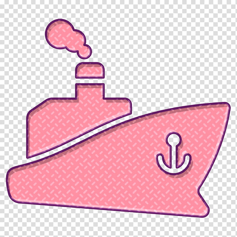 Ship icon Ocean transportation icon Logistics Delivery icon, Transport Icon, Pink, Thumb, Finger, Vehicle transparent background PNG clipart