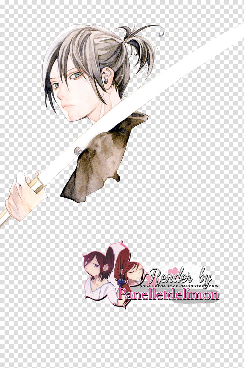 Render Noragami Yato, female character drawing transparent background PNG clipart