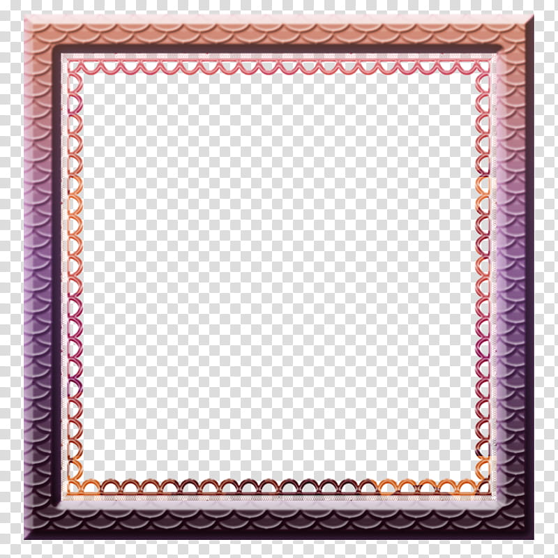 Eva Baxter Designs Simple Scallop Square Frame transparent background PNG clipart