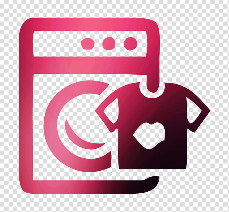 Home Logo, Housekeeping, Washing Machines, Cleaning, Laundry, University, Lyon, Pink transparent background PNG clipart