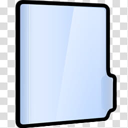 Folder Icons, Blank Blue (Light) transparent background PNG clipart