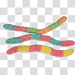 New DISCULPA, gummy worms transparent background PNG clipart