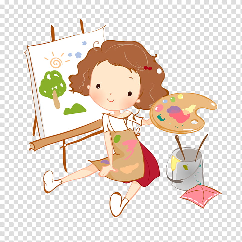 Baby, Painting, Cartoonist, Poster, Advertising, Paint Brushes, Painter, Child transparent background PNG clipart