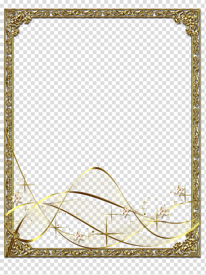 DiZa frames , illustration of gold ornate frame transparent background PNG clipart
