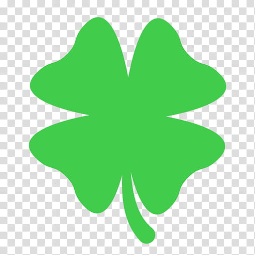 Green Leaf Logo, Clover, Fourleaf Clover, Emoji, Shamrock, Text Messaging, Luck, Water Clover transparent background PNG clipart