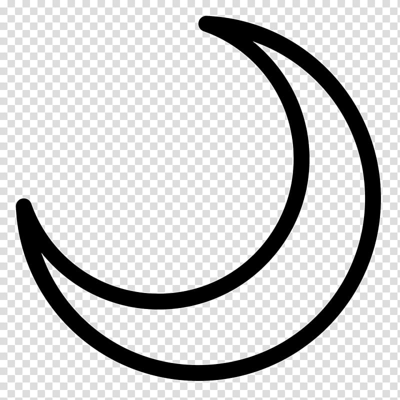 Crescent Moon, Lunar Phase, New Moon, Astronomical Symbols, Outline Of The Moon, Full Moon, Man In The Moon, Blackandwhite transparent background PNG clipart