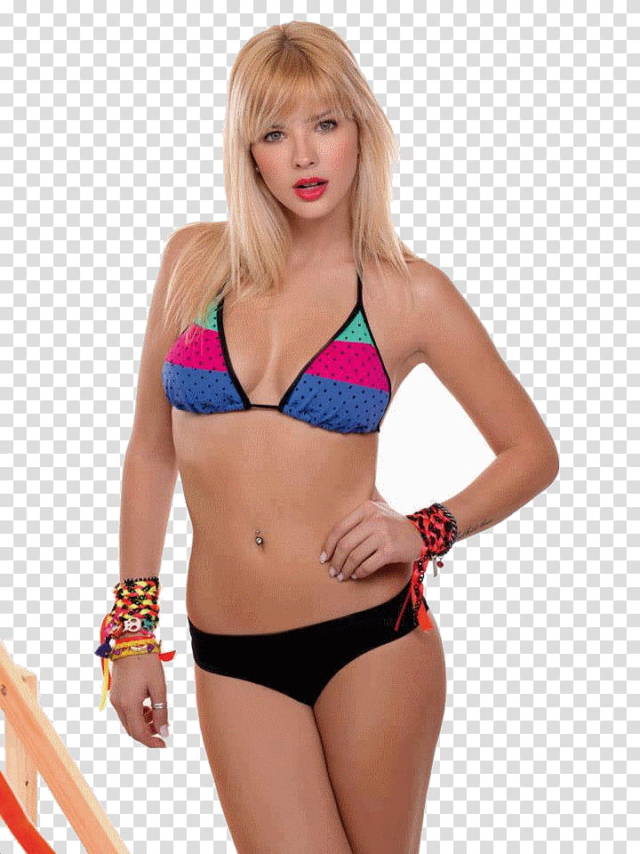 Casi angeles, woman wearing assorted-color bikini transparent background PNG clipart