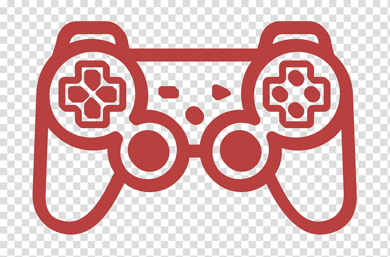 console icon controller icon game icon, Playstation Icon, Sony Icon, Videogame Icon, Red, Pink, Game Controller, Home Game Console Accessory transparent background PNG clipart