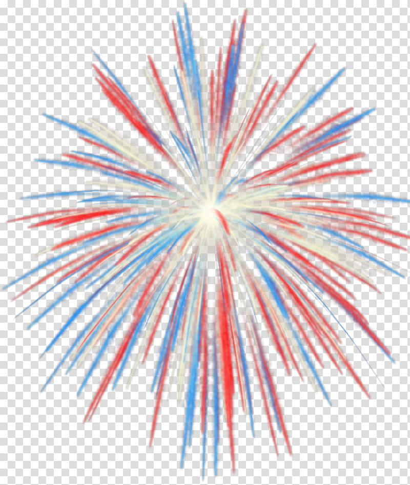 white, red and blue fireworks transparent background PNG clipart