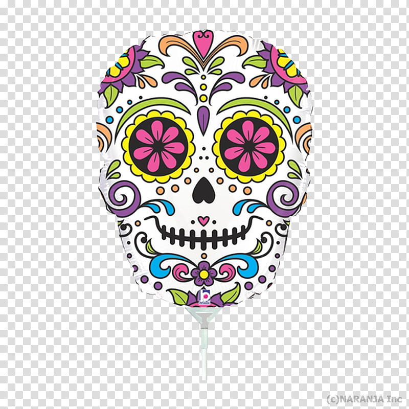 Day Of The Dead Skull, Calavera, Balloon, Party, Halloween , Candy, Birthday
, Burtonburton transparent background PNG clipart