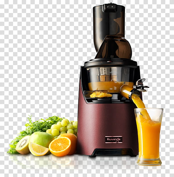 Juice, Kuvings Whole Slow Juicer Elite, Kuvings B6000 Whole Slow Juicer, Blender, Home Appliance, Vegetable, Fruit, Kitchen transparent background PNG clipart