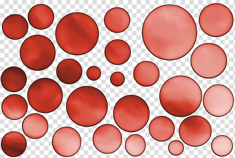 RED Large bubbles template transparent background PNG clipart