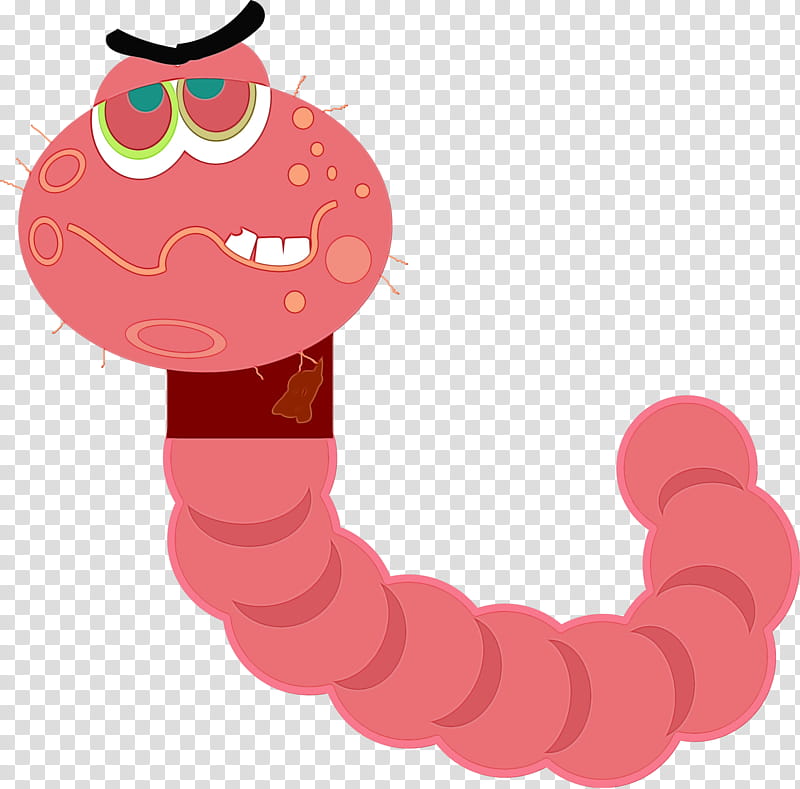 Watercolor, Paint, Wet Ink, Worm, Computer Worm, Computer Virus, Computer Software, Malware transparent background PNG clipart