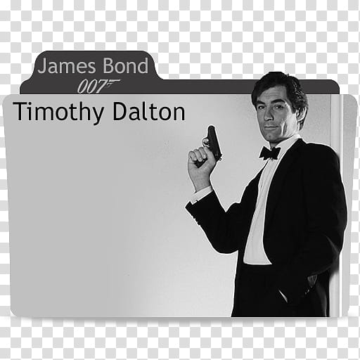 James Bond movies Timothy Dalton Folder Icon, James Bond Timothy Dalton transparent background PNG clipart