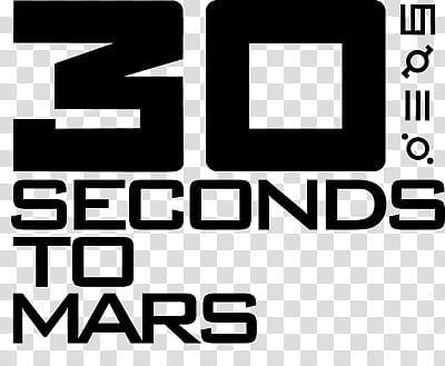 STM,  Seconds to Mars text transparent background PNG clipart