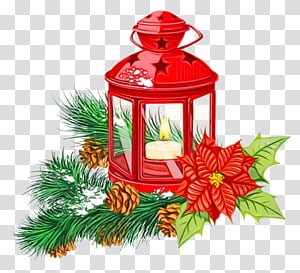 Watercolor Christmas Tree, Paint, Wet Ink, Lantern, Christmas Day, Vintage Christmas, Christmas Lights, Paper Lantern transparent background PNG clipart thumbnail