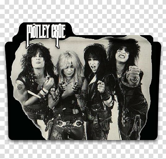 Motley Crue Folders, Kiss Band folder icon transparent background PNG clipart