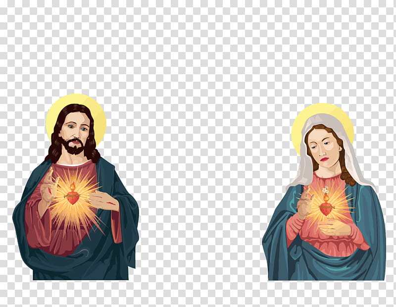 Jesus And Mother Mary  transparent background PNG clipart
