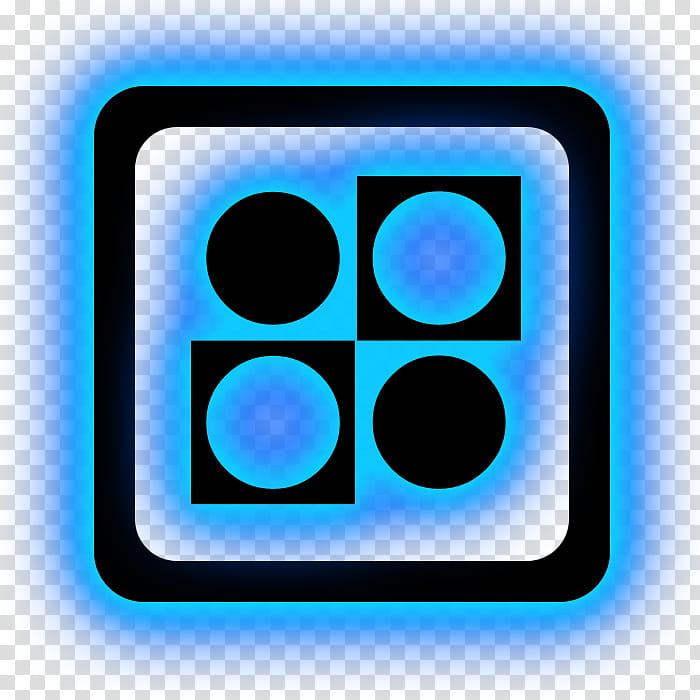 Illuminate , square blue and black logo art transparent background PNG clipart