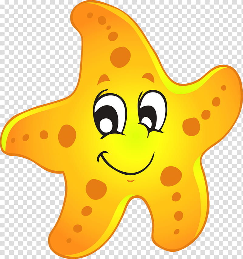 Cartoon Stars, Starfish, Blue Sea Star, Drawing, Document, Cartoon, Linckia, Yellow transparent background PNG clipart