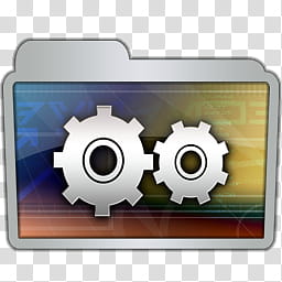 Macintag Anodized Vista, Gears icon transparent background PNG clipart