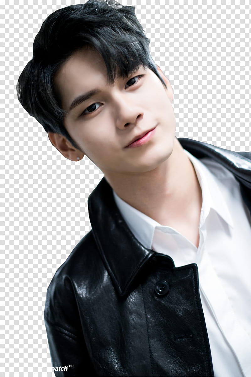 Render ONG SEONG WOO, man in white collared top and black top transparent background PNG clipart