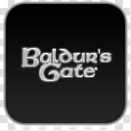 Albook extended dark , Baldur's Gate monochrome icon art transparent background PNG clipart