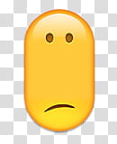 Long face emoji, emoji_大长脸_ transparent background PNG clipart