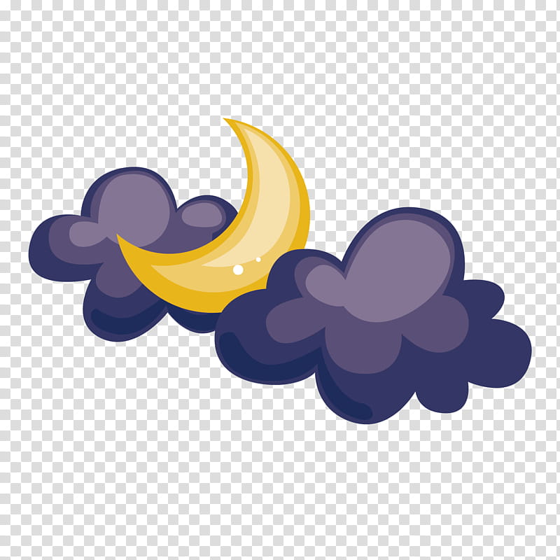 Rain Cloud, Weather, Cartoon, Autumn, Moon, Purple, Violet, Sky transparent background PNG clipart