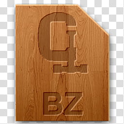 Wood icons for file types, bz, BZ file logo transparent background PNG clipart