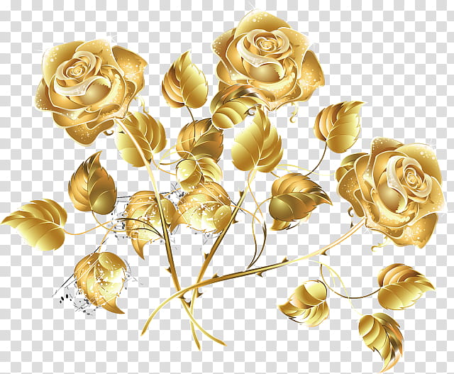 Rose Gold Flower, Floral Design, Cut Flowers, Flower Bouquet, Garden Roses, Yellow, Plant, Rose Family transparent background PNG clipart