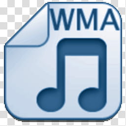 Albook extended blue , WMA music logo transparent background PNG clipart