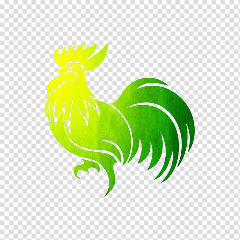 Bird Logo, Rooster, Silhouette, Chicken, Green, Comb, Live, Fowl transparent background PNG clipart