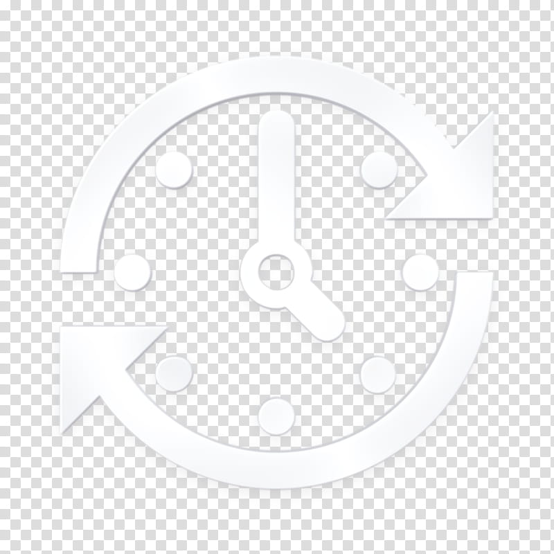 office icon rushour icon time icon, Time Is Money Icon, Logo, Symbol, Circle, Auto Part, Clock, Blackandwhite transparent background PNG clipart