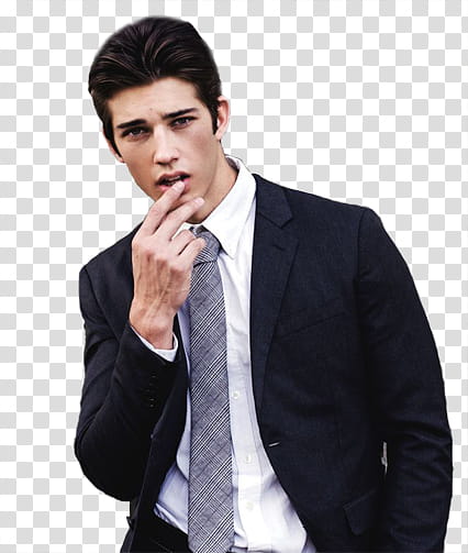 Male Models, man in black suit jacket transparent background PNG clipart