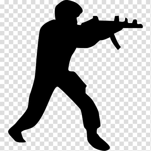 Gun, Counterstrike Source, Counterstrike Global Offensive, Video Games, Counterstrike Online 2, Silhouette, Shooting, Shooting Sport transparent background PNG clipart