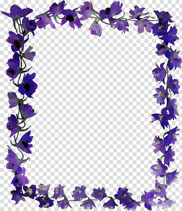Purple Watercolor Flower, Paint, Wet Ink, Violet, Lilac, Frames, Lavender, Petal transparent background PNG clipart