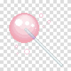 Free download | PIXEL KAWAII S, pink lollipop transparent background ...