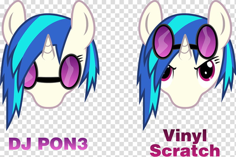 My answer to Vinyl Scratch vs. DJ Pon, multicolored unicorn transparent background PNG clipart